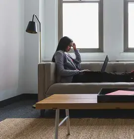 woman-relaxed-work