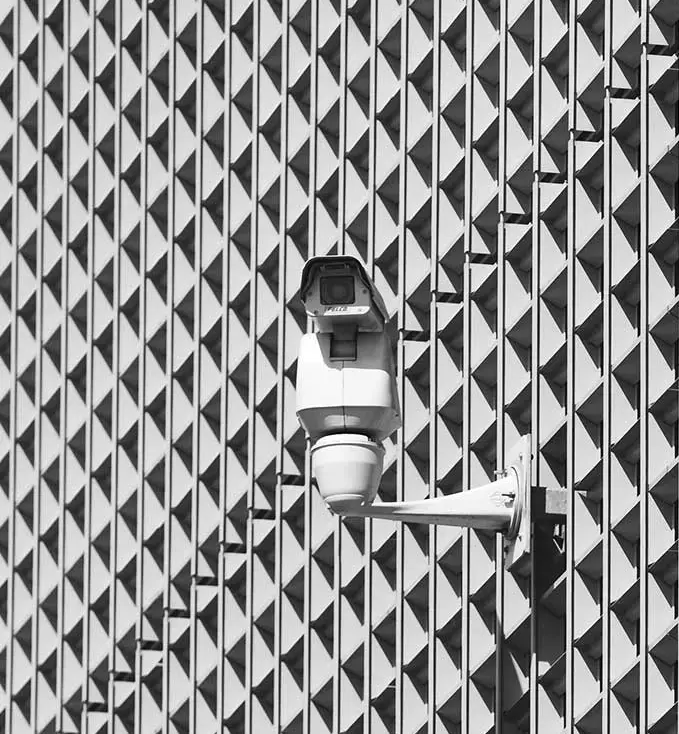 security-camera-on-patterned-building