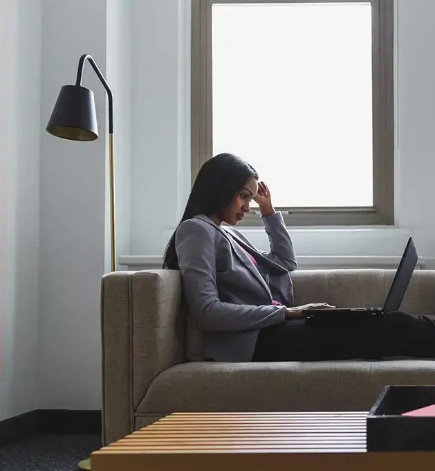 woman-relaxed-work