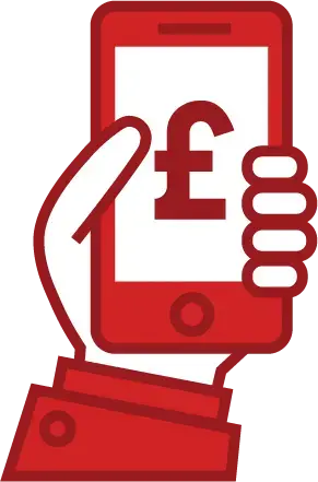 Phone with a pound symbol